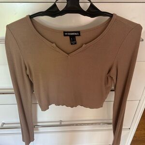 cropped long sleeve